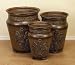 Antique Style Designed Metal PLANTER Set of 3 in Oxidize Finish