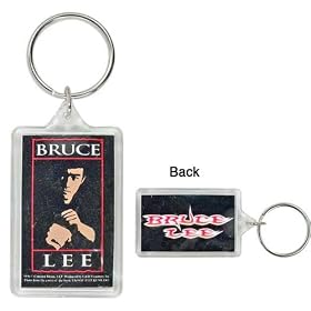 Bruce Lee - Black & White Keychain