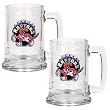 Toronto Raptors 2pc 15oz Glass Tankard Set - Primary Logo NBA Basketball