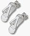 5/8 Chevy Bow Tie Logo Flip Flop Post Earrings - Sterling Silver Jewelry