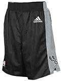 San Antonio Spurs Black Youth 8 Inseam NBA Replica Basketball Shorts By Adidas
