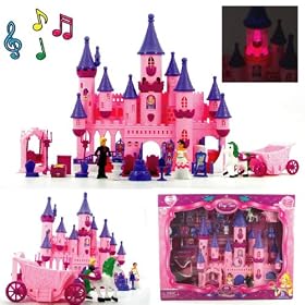 Princess Toy Castle Doll House Music Lights Sounds by 