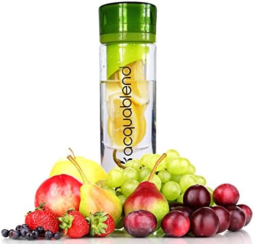 Premium Fruit Infuser Water Bottle By Acquablend - Create Your Own Naturally Infused Flavored Vitamin Water - BPA Free Environmentally Safe - Start Your Healthier Lifestyle Today - 100% Money Back Guarantee.