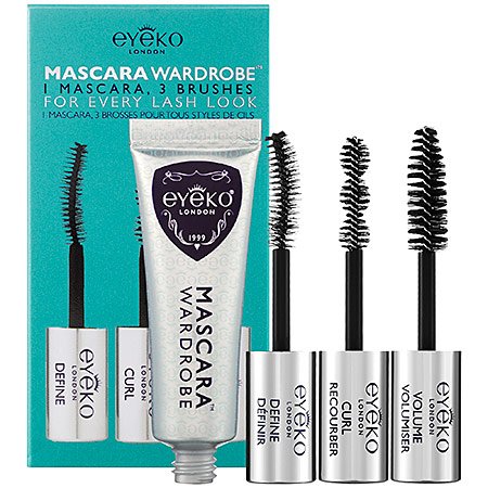 eyeko MASCARA WARDROBE - 1 MASCARA, 3 BRUSHES - DEFINE CURL VOLUME