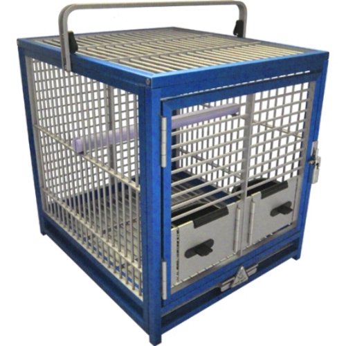 KINGS CAGES ALUMINUM PARROT TRAVEL CARRIERS CAGE ATS1719 bird SIL toy