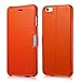 iPhone 6s Plus Case, Benuo [Luxury Series] [Stand Feature] Folio Case Flip Cover, Genuine Leather Case [1 Card Slot] with Magnetic Closure for iPhone 6 Plus/iPhone 6s Plus 5.5 inch (Orange)