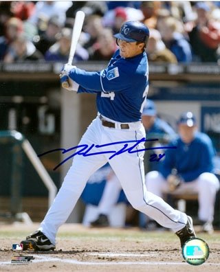 Mark Teahen Autographed/Hand Signed Kansas City Royals Baseball 8x10 Photo