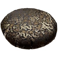 DreamTime Perfect Balance Zafu Cushion, Gold Brocade Dragons
