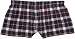  : Black and Pink Plaid Check Flannel Cotton Girl Boxers Mini Itty Bitty Shorts 1" Inseam, Covered elastic waist, 100% cotton, available in 5 adult sizes