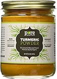 Organic Turmeric Powder Spice 8.5 oz - Freshly Packed in Glass Jar
