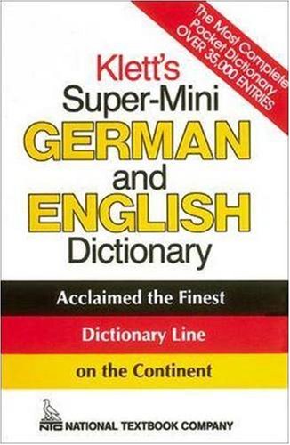 NTC Publishing Group,U.S. Klett's Super-Mini German and English Dictionary