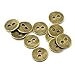 PEPPERLONELY Brand 100PC Antiqued Bronze Round 2 Hole Scrapbooking Sewing Buttons 11mm (Approximately 3/8 Inch)