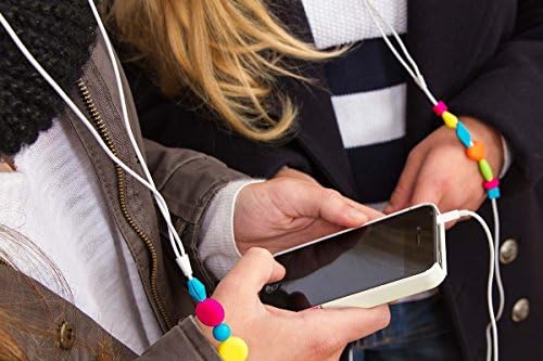 iDBeads Earphone Identification Beads, Rounded Neon