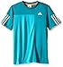 adidas Performance Boys Club Trend Tee, Aqua, Small