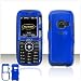 Solid Blue Case Cover for Brand LG LX260 LX-260 Rumor Protective Cell Phone Hard SNAP-ON