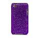Special Totally Purple Glitter Rhinestone Jewel Two Piece Diamond Crystal Case Hard Cover for iTouch 4 Snap on Case for Apple iPod Touch 4th generation (16gb , 32gb) + Live * Laugh * Love Vangoddy Wrist Band!!!