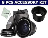 8 pcs. Kit For KODAK P850 P712 includes: 0.40x 46mm Professional High Defin ....