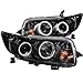AnzoUSA 121280 Black Clear Projector Halo Headlight for Scion xB - (Sold in Pairs)