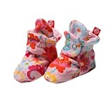 Zutano Baby-Girls Newborn Secret Garden Booties, Pink, 6 Months