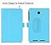 ASUS MeMo Pad 7 ME 176CX Case Cover, FYY Premium Soft Folio Leather Case for ASUS MeMo Pad 7 ME 176CX Cyan (With Auto Wake/Sleep Feature)