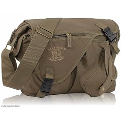 Elephant Netbook CANVAS Messenger Bag Evolution Tasche - Army Olive NEU