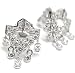 Jewelry : Diamond Set in Arrow Shape Dangle Earring in 18k White Gold (T.w 1.40)