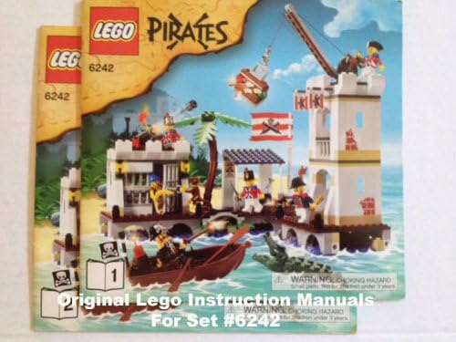 INSTRUCTION MANUALS for Lego Pirates Set #6242 "Soldiers' Fort"