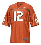Miami Hurricanes #12 Nike Sewn Embroidered Youth Jersey (S (8/10))