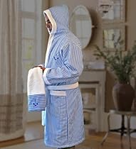 Hot Sale Nautical, Bath robe (Large) with Towels, 3-pcs