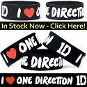 I Love One Direction Band One Inch Wristband