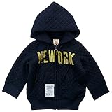 【H27年冬物】OFFICIAL TEAM(オフィシャル チーム) キルト前開きフード付きジャケット 80cm/NAVY NO.OT-15AW-5002