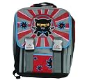 Schulrucksack London Muster Schule Rucksack Thorka McNeill Take it Easy Farbe Nin grau rot Ninja