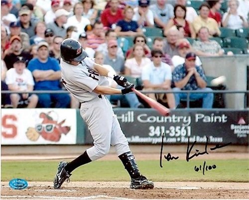 Ian Kinsler Autographed/Hand Signed 8x10 Photo (Texas Rangers Star) Limited Edition Minor League pho