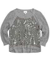 Justice Girls Shimmer Hi-Lo Knit Sweater
