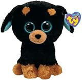 Ty 7136929 - Tuffy Buddy Rottweiler Large Hund Beanie Boos, 21.5 cm