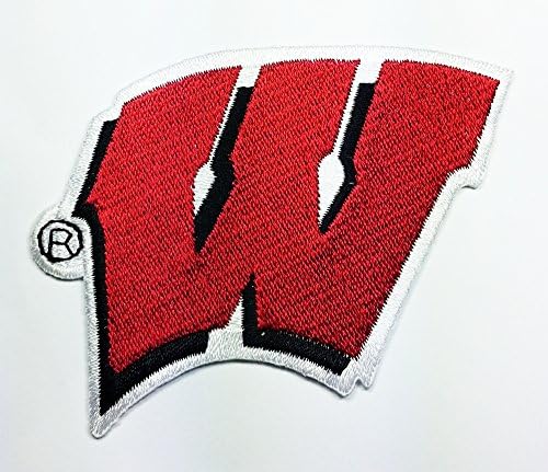 Wisconsin Badgers Patch Embroidered Iron on Hat Jacket Hoodie Backpack Ideal for Gift/ 8cm(w) X 6cm(h)