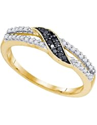 0.19CT BLACK DIAMOND FASHION RING