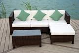 Paris Rattan Sofa, Chair and Table Garden or Conservatory Set