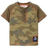 Infant Boys' Genuine Kids from OshKosh Monster Short-Sleeve Henley - Camouflage