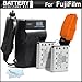 2 Pack Battery And Charger Kit For Fujifilm FinePix XP60 Waterproof Digital Camera Includes 2 Extended Replacement (1000Mah) For Fuji NP-45A Batteries + Ac/Dc Rapid Travel Charger + Floating Strap + LCD Screen Protectors + MicroFiber Cleaning Cloth