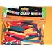 SCHOOL HOBBY CRAFT 200 MIXED BRIGHT COLOR WOODEN MINIATURE POPSICLE WOOD ART CONSTRUCTION and FABRICATION STICKS, GREAT FOR BUILDINGS, CALIFORNIA MISSION ARCITECTURE & RANCHO VILLAGES, FRONTIER STOCKADE FORT GHOST TOWNS, COUNTRY FAIR ENTRIES, DOLLHOUSE AND MINI SHADOWBOX DETAIL AND MORE