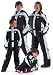 NEBULUS SKI SUIT SNOWLAND, ski overall, children/ youth, black and whiteLIFE-STYLE:original Nebulus ski suit from the brand new 2011/2012 winter collection.A very stylish ski suit for children and youth.Everybody wants one for the cold season, as a casual and functional outfit for snow and slope.With a large main zip, 2 external pockets and a belt with clasp.Adjustable hood, sleeve closure with cuffs (snow guard).Leg cuffs with extra snow guard on the inside.A fully-equipped ski suit with all features - ready to set new design standards.FEATURES:The Nebulus ski suit is perfectly equipped with its 5,000 mm water column combined with 5,000 mm breathability.Snow guard - prevents snow from penetrating under the snow suitTemperature-regulating - prevents overheating and keeps your body nicely warmSnow-proof - prevents snow or moisture from snow from penetratingHeat-insulating - prevents cooling through increased heat insulationBreathable - allows water vapours (sweat) to escape quicklyWaterproof - keeps water from penetrating (water column: 5,000 mm)Fast-drying - even if the gloves get damp or wet, the material dries very quicklySealed seams - prevents water from permeating stitches and edging