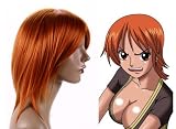 Cosplayland - 40cm One Piece Nami red orange Theater Wig