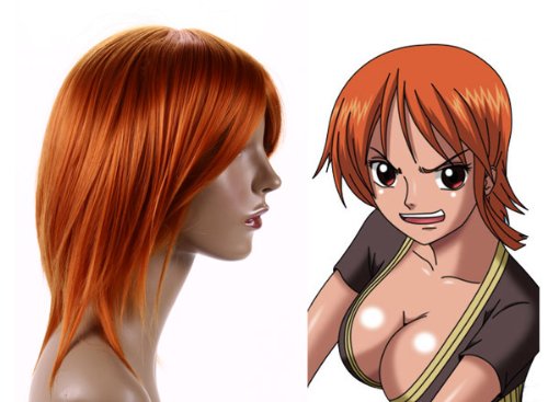 Cosplayland C352 - 40cm One Piece Nami red orange