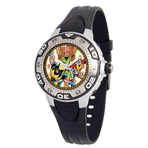 Marvel Comics Kids' MA0108-D543-Black Marvel X-Men Spectrum Watch