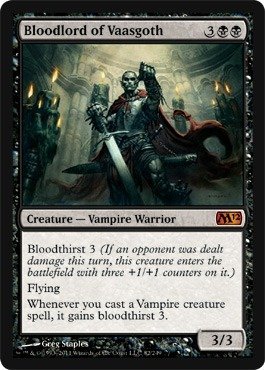 Magic: the Gathering - Bloodlord of Vaasgoth - Magic 2012 On Sale