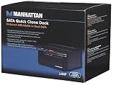 Manhattan SATA Quick Clone Dock (Hi-Speed USB 2.0/eSATA auf SATA) schwarz