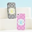 White Flower Maze Personalized Case for IPhone 4 and 4S
