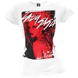 Lady Gaga - Streaked Red Juniors T-Shirt