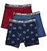 Lucky Cotton 1X1 Rib Boxer Briefs - 3 Pack (161PB06) L/Rose/Indigo/Bering Sea